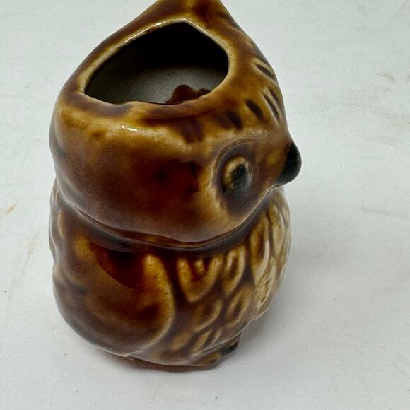 Owl toothpick holder ceramic - Picture 4 of 9